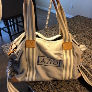 Pottery barn monogram “AAD” diaper bag